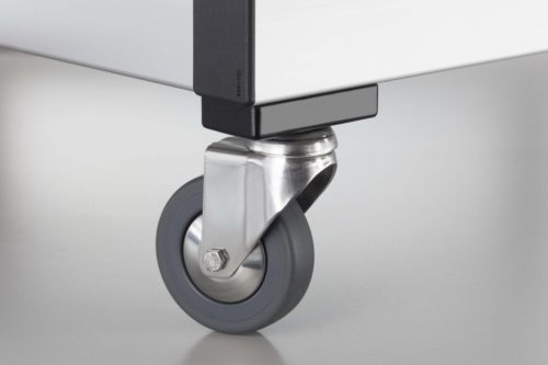 Castor D80 swivel, stainless - 1.0.001.08