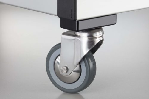 Castor D80 swivel, ESD, stainless - 1.0.001.97