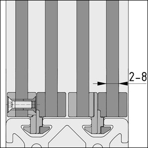 Sliding-Door Guide Set 8 - 0.0.406.66
