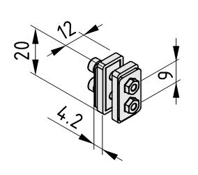 Sliding-Door Catch Set - 0.0.473.81