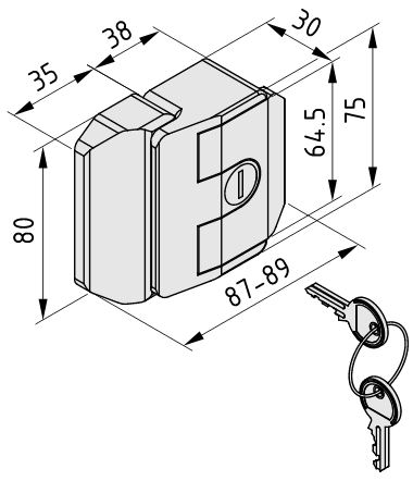 Door Lock 6-8 Zn - 0.0.488.45