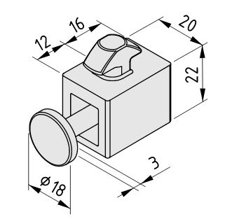 Quick Multiblock 8 with Non-Removable Pin