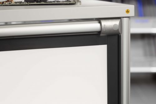 Panel-Fixing Profile D30 3-5mm ESD, black similar to RAL 9005 - 0.0.652.81