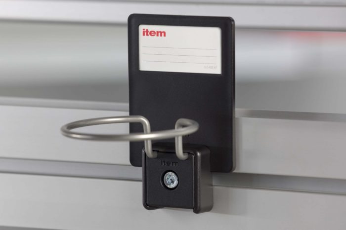 Label Backplate, Hook and Holder System, black - 0.0.654.54