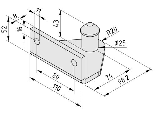 Drawbar Coupling D25-74 - 0.0.661.87