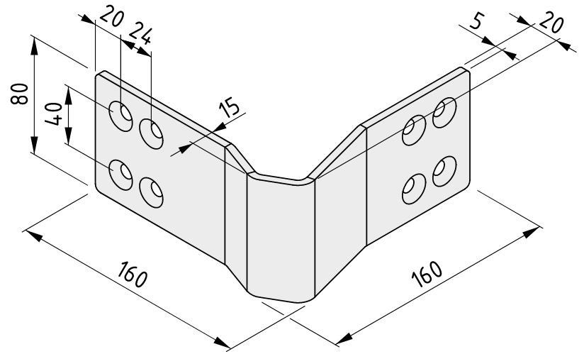 Corner Deflector Guard 8 St 160x160x80 - 0.0.672.91