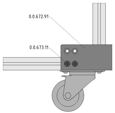 Corner Deflector Guard 8 St 160x160x80 - 0.0.672.91