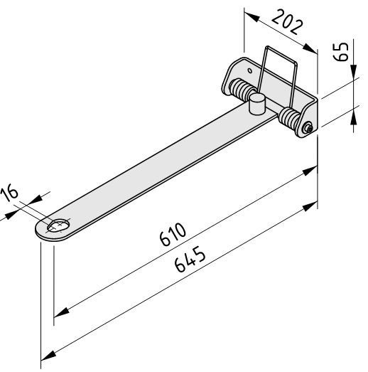 Drawbar D25-610 - 0.0.674.29