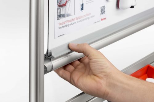 Panel-Fixing Strip D30, grey similar to RAL 7042 - 0.0.675.37