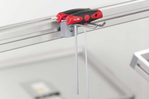 Double Hook 8 80x20, grey - 0.0.684.11