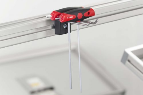 Double Hook 8 80x20, black - 0.0.684.12