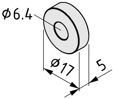 Spacer Bushing D17/D6-5 - 0.0.685.67