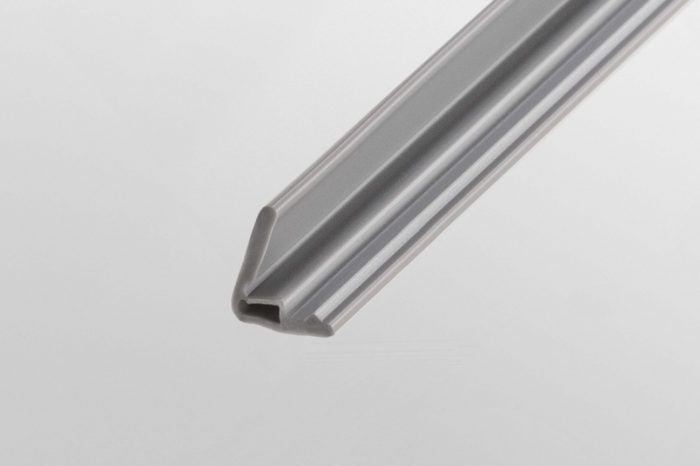 Panel-Fixing Strip D30 8-10mm, grey similar to RAL 7042 - 0.0.683.89