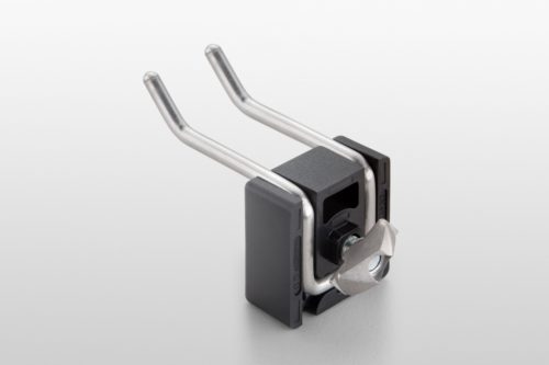 Double Hook 8 40x20, black similar to RAL 9005 - 0.0.698.00