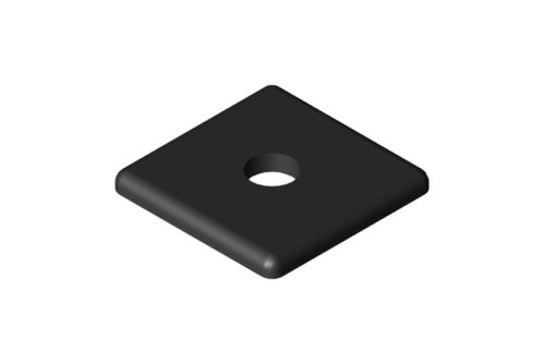Foot Cap 8 40x40 light, black - 0.0.473.03
