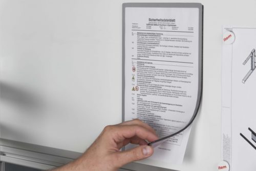 Notice Holder A4, magnetic, grey - 0.0.635.11