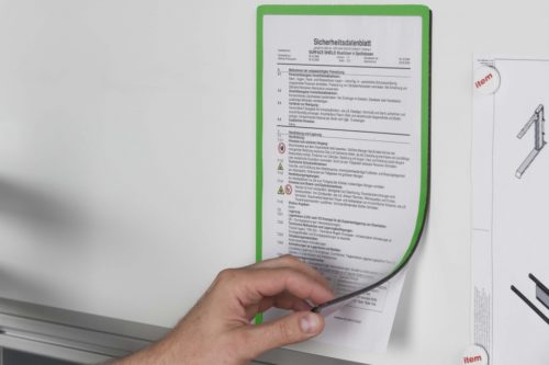 Notice Holder A4, magnetic, green - 0.0.636.62