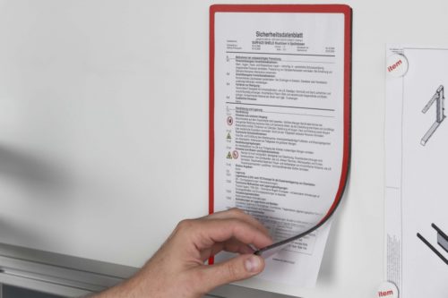 Notice Holder A4, magnetic, red - 0.0.636.63