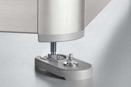 Foot Clamp D80, white aluminum, similar to RAL 9006 - 0.0.660.84