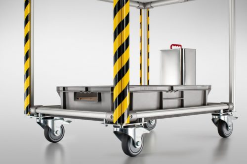 Warning and Protective Profile D30 R28-90°, yellow, similar to RAL 1023 - 0.0.675.25