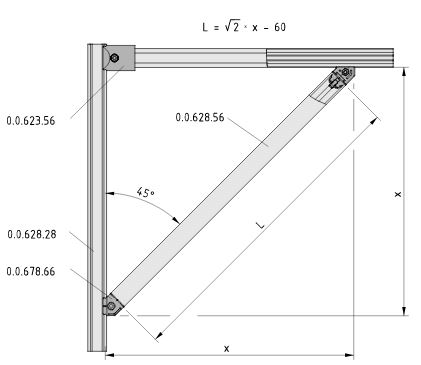 Fastener D30-45°, internal - 0.0.678.66