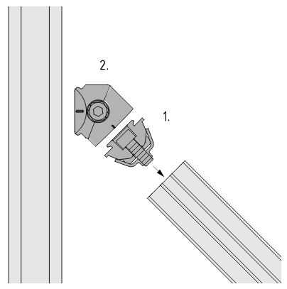 Fastener D30-45°, internal - 0.0.678.66