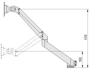 Monitor Arm, height-adjustable, 5 joints - 0.0.678.77