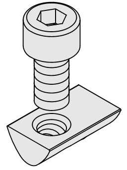 Fastening Set 8 4-6mm with Hexagon Socket Head Cap Screw M8 - 0.0.680.91