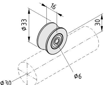 Roller D30/D6-16 - 0.0.681.68