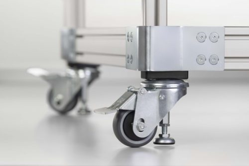 Jacking Castor D80 ESD, with Foot Pedal - 0.0.684.36