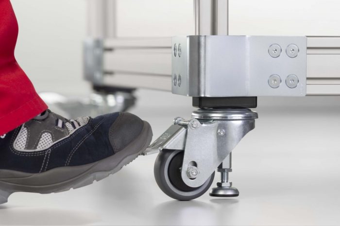 Jacking Castor D80 ESD, with Foot Pedal - 0.0.684.36
