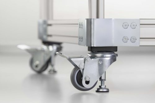 Jacking Castor D80 ESD, with Foot Pedal - 0.0.684.36