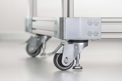 Jacking Castor D80 140x110 ESD, with Foot Pedal - 0.0.684.37