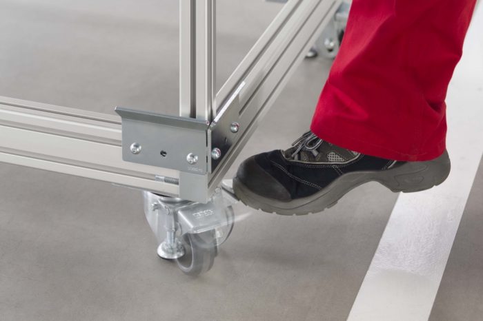 Jacking Castor D80 140x110 ESD, with Foot Pedal - 0.0.684.37