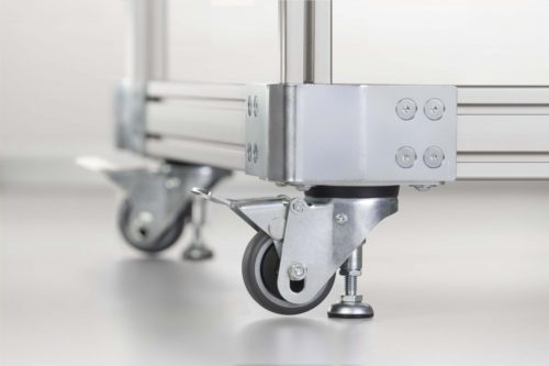 Jacking Castor D80 140x110 ESD, with Foot Pedal - 0.0.684.37