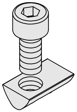 Fastening Set 8 6-8mm with Hexagon Socket Head Cap Screw M8 - 0.0.684.91