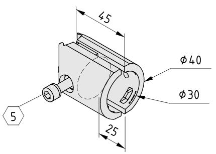 Fastener D30 T1 - 0.0.687.84