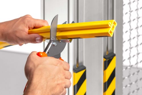 Warning and Protective Profile 8 40x16, yellow, similar to RAL 1023 - 0.0.689.23