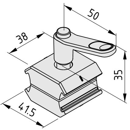 Parallel Fastener D30-60 with Clamp Lever - 0.0.692.28