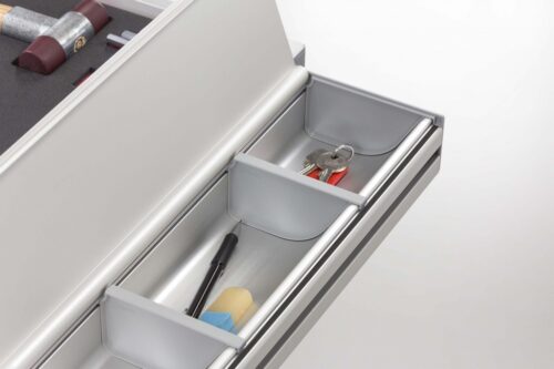 Storage Profile 8 120x60 Divider, grey similar to RAL 7042 - 0.0.658.54
