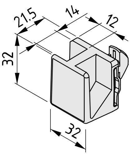 Spanner Holder 8, grey similar to RAL 7042 - 0.0.684.55