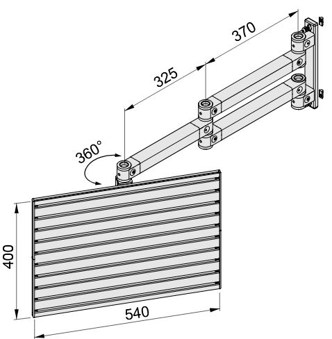 Toolpanel Double Pivot Arm 8 695 - 0.0.690.37